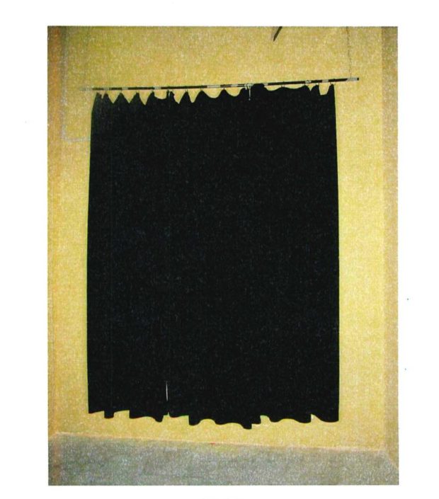 test laboratorio stoffa sipario da teatro Vellacoustic