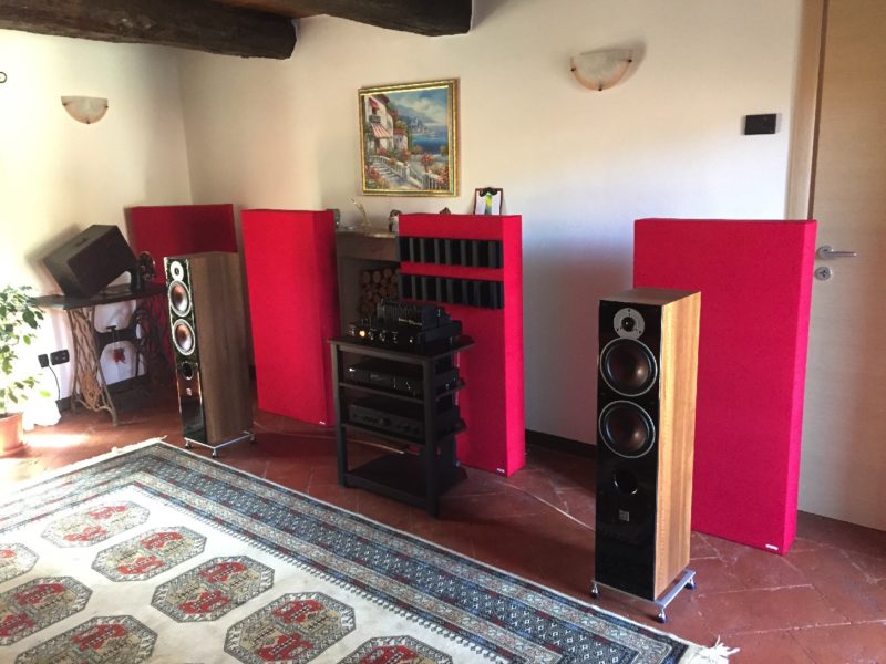 Trattamento acustico Oudimmo in una stanza HIFI