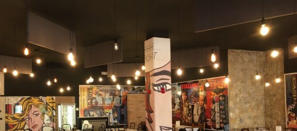 Baffles Acustici Fonoassorbenti a Soffitto AkuPan® BAFFLE FireSafe - immagine 3