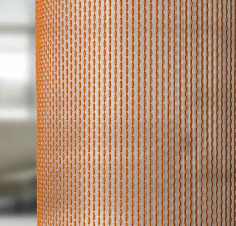 Tessuto per tendaggi acustici trasparenti Vescom Formoza