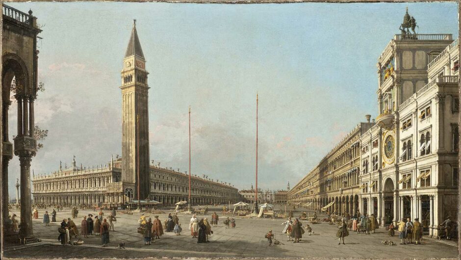 Canaletto - Piazza San Marco a Venezia vista da Sud Est