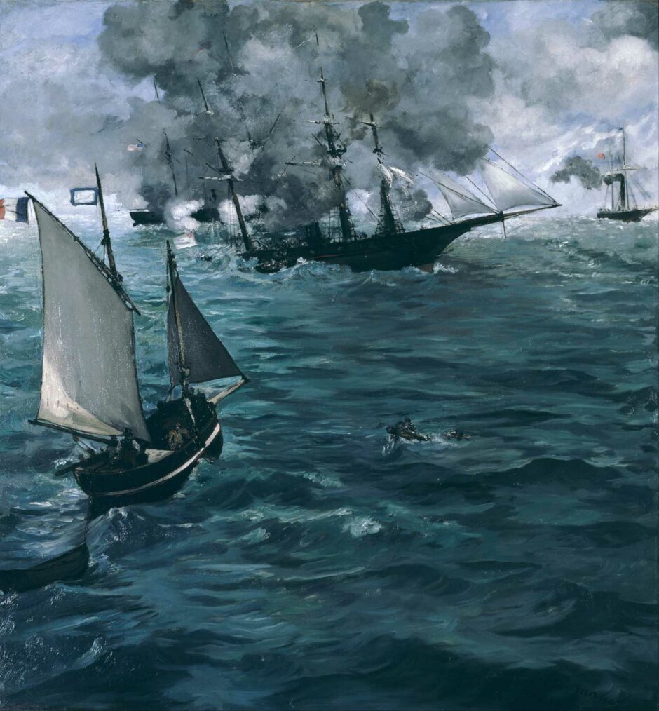 Edouard Manet - Battaglia del Kearsarge e l Alabama