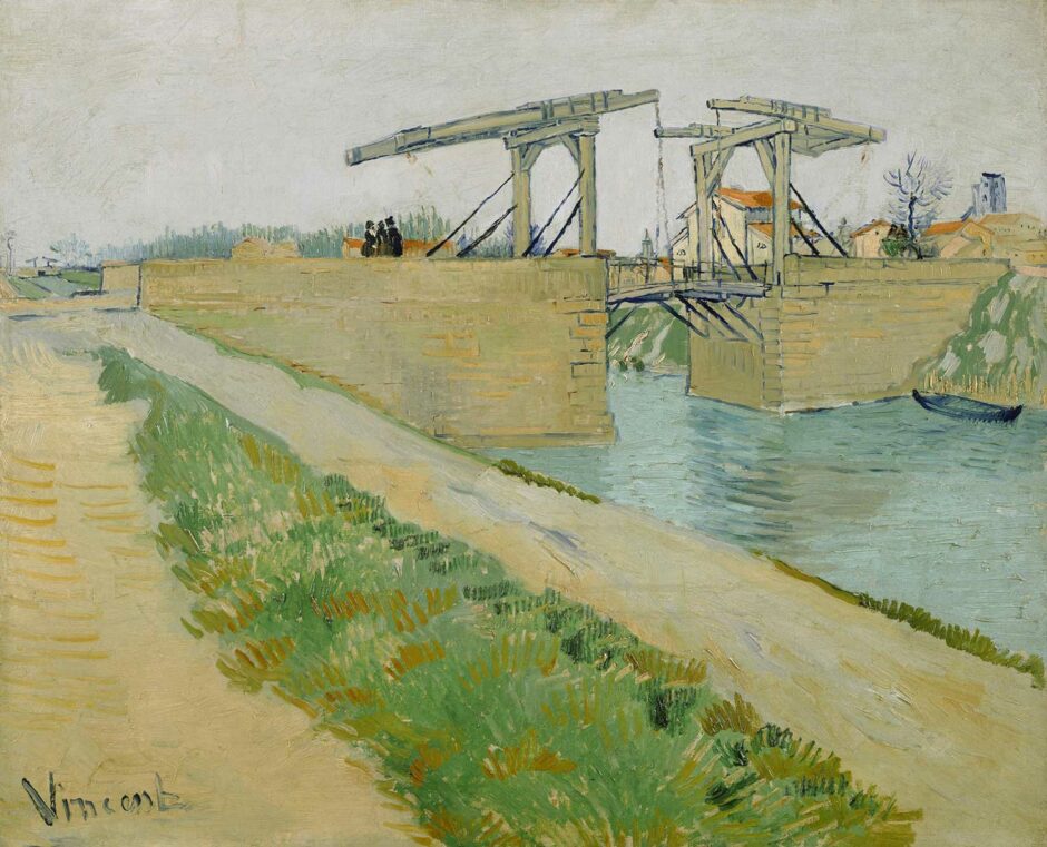 Vincent van Gogh - Il ponte di Langlois ad Arles colori neutri