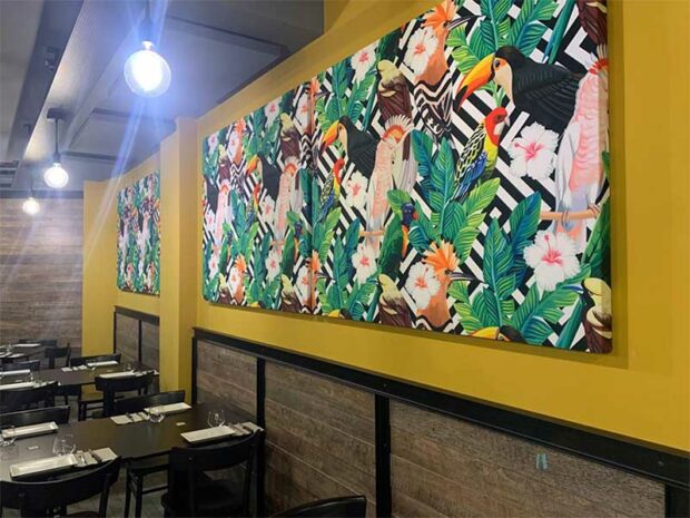 Quadri acustici per ristoranti a Roma