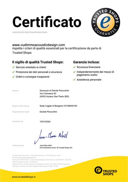 Certificato Trusted Shops
