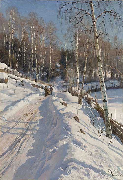cop-Peder-Monsted-1859-1941-Nel-bosco-in-una-giornata-invernale-piena-di-sole-g