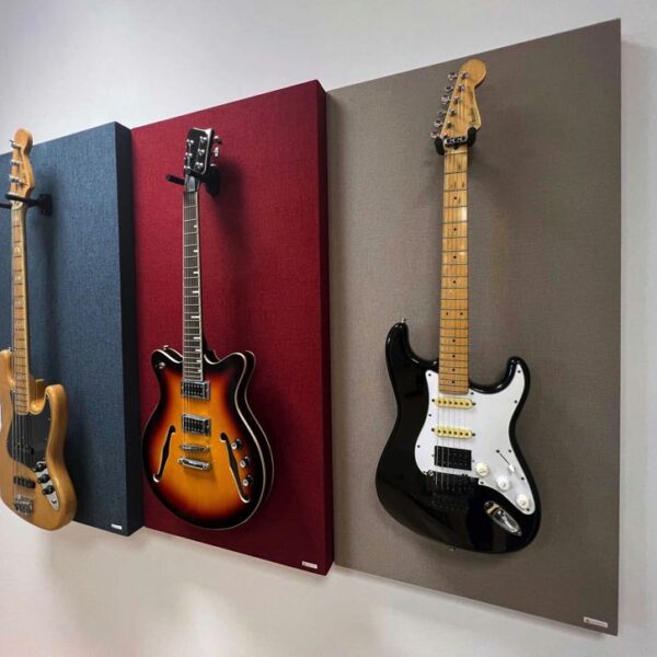 Supporto per chitarre da muro con fonoassorbente