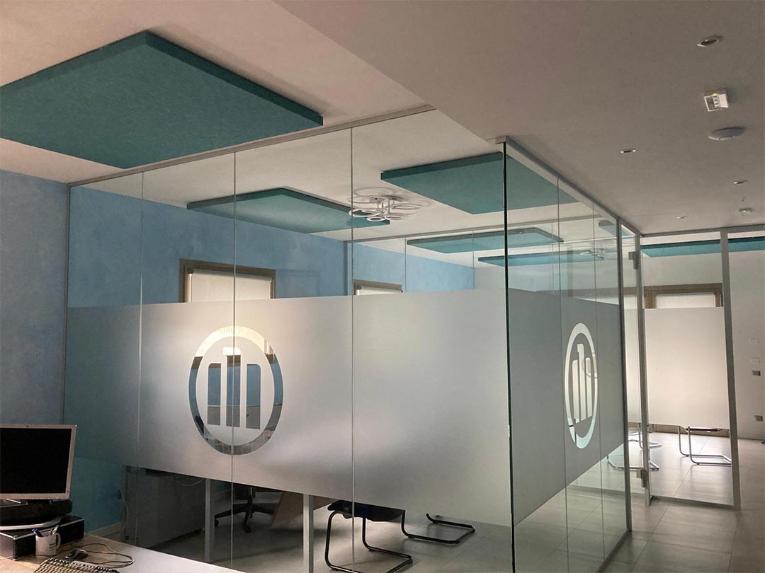 pannelli acustici uffici Allianz