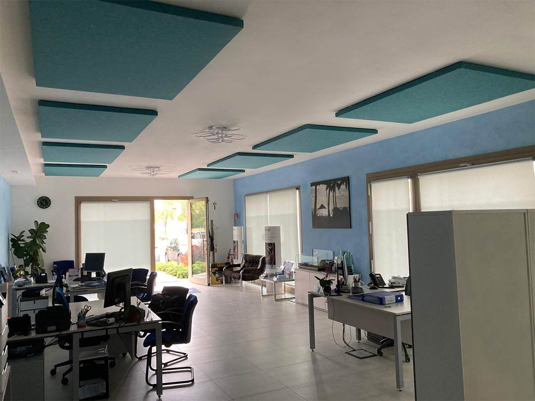 pannelli acustici uffici Allianz