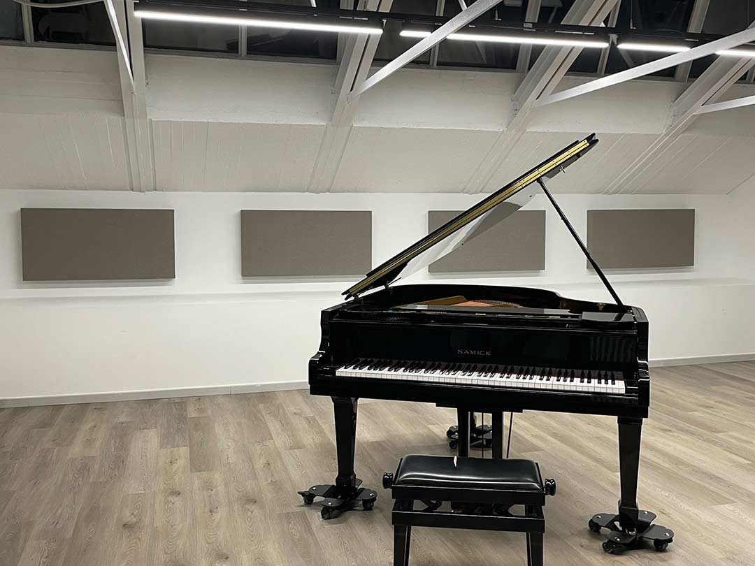 Pannelli acustici per la scuola di musica Musica Viva di Sondrio