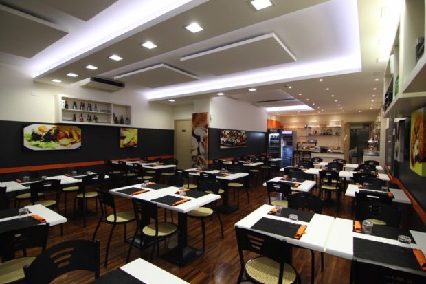 Pannelli fonoassorbenti a Roma, pizzeria Inforno