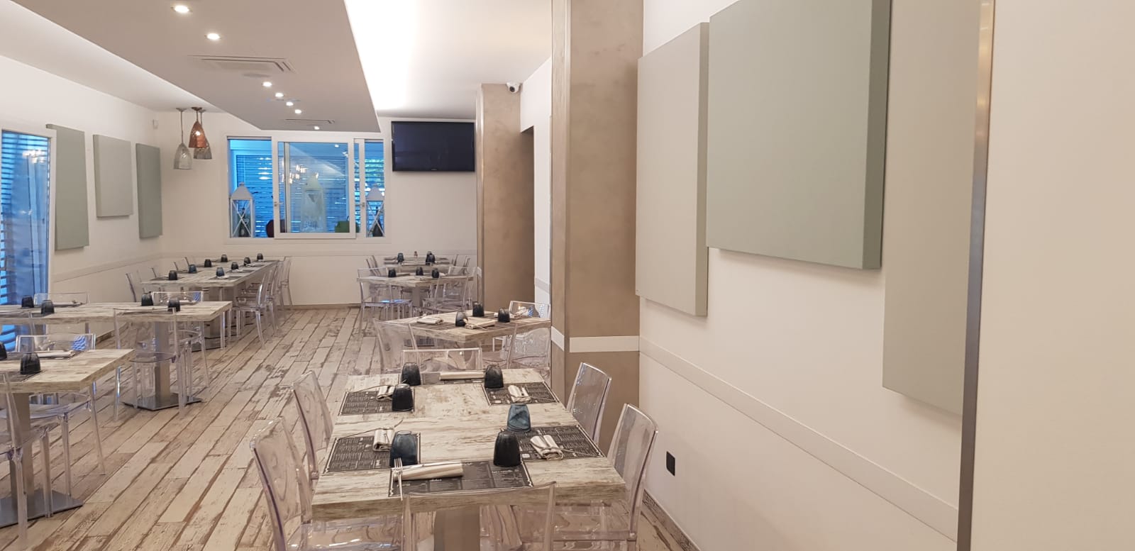 pannelli acustici ristorante