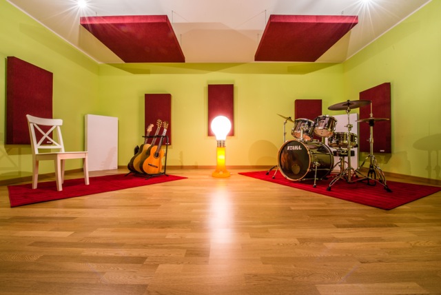 Pannelli fonoassorbenti per studio di registrazione